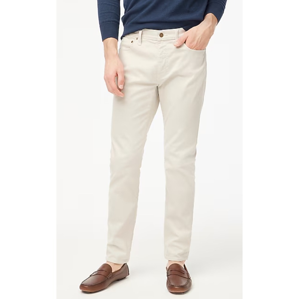 J Crew Stone Slim-fit garment-dyed five-pocket pant Mens 34 x 34 NWT